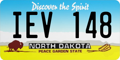 ND license plate IEV148