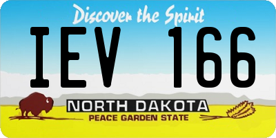 ND license plate IEV166
