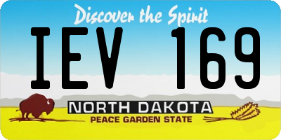 ND license plate IEV169