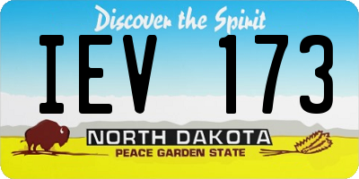 ND license plate IEV173