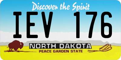 ND license plate IEV176