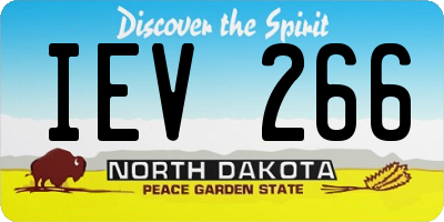 ND license plate IEV266