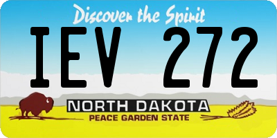 ND license plate IEV272