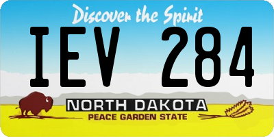 ND license plate IEV284