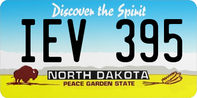 ND license plate IEV395