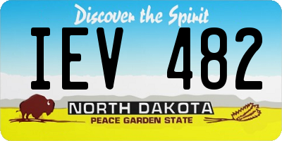 ND license plate IEV482
