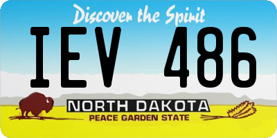 ND license plate IEV486