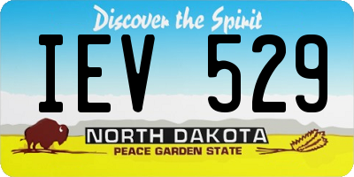ND license plate IEV529