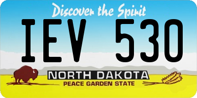 ND license plate IEV530
