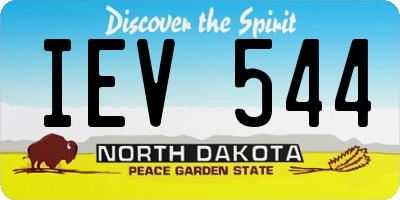 ND license plate IEV544