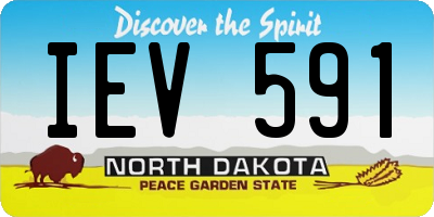 ND license plate IEV591