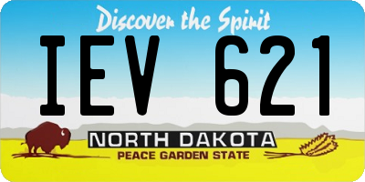 ND license plate IEV621