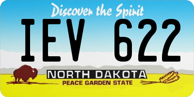 ND license plate IEV622