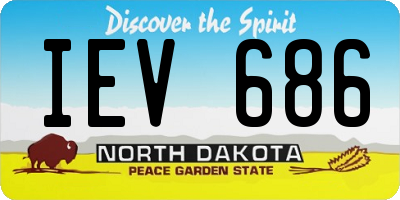 ND license plate IEV686
