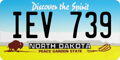 ND license plate IEV739