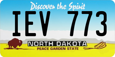 ND license plate IEV773