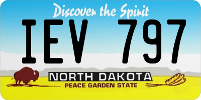 ND license plate IEV797