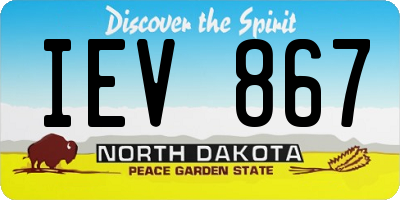 ND license plate IEV867