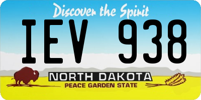 ND license plate IEV938
