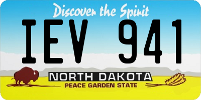 ND license plate IEV941
