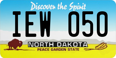 ND license plate IEW050