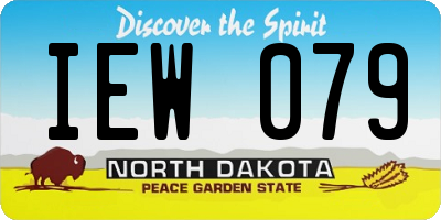 ND license plate IEW079