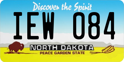 ND license plate IEW084