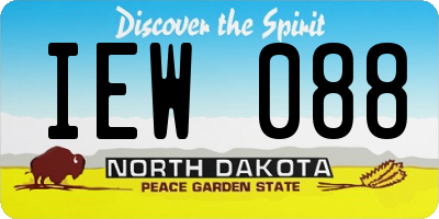 ND license plate IEW088