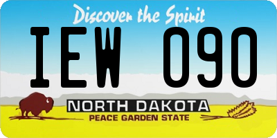 ND license plate IEW090
