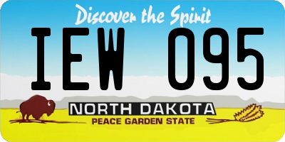 ND license plate IEW095