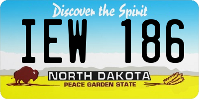 ND license plate IEW186