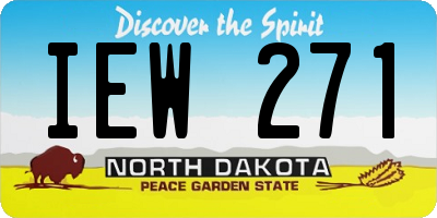 ND license plate IEW271