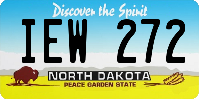 ND license plate IEW272