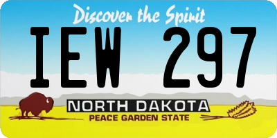 ND license plate IEW297