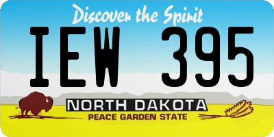 ND license plate IEW395