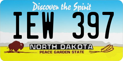 ND license plate IEW397
