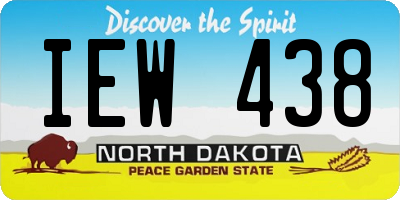 ND license plate IEW438
