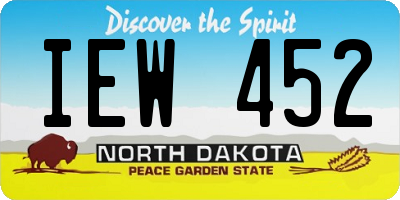 ND license plate IEW452