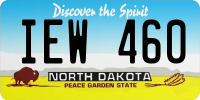 ND license plate IEW460