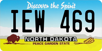 ND license plate IEW469