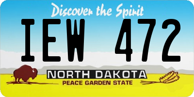 ND license plate IEW472
