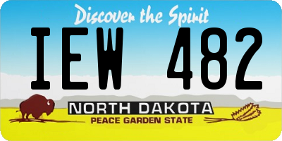 ND license plate IEW482
