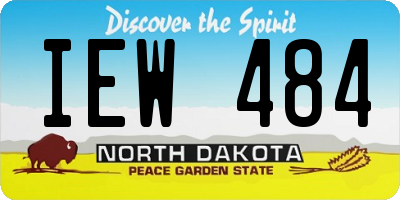 ND license plate IEW484