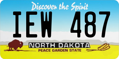 ND license plate IEW487