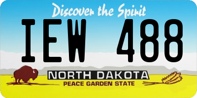 ND license plate IEW488