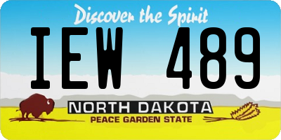 ND license plate IEW489