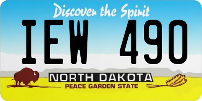 ND license plate IEW490