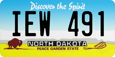 ND license plate IEW491