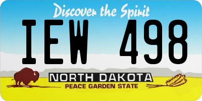 ND license plate IEW498