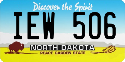 ND license plate IEW506